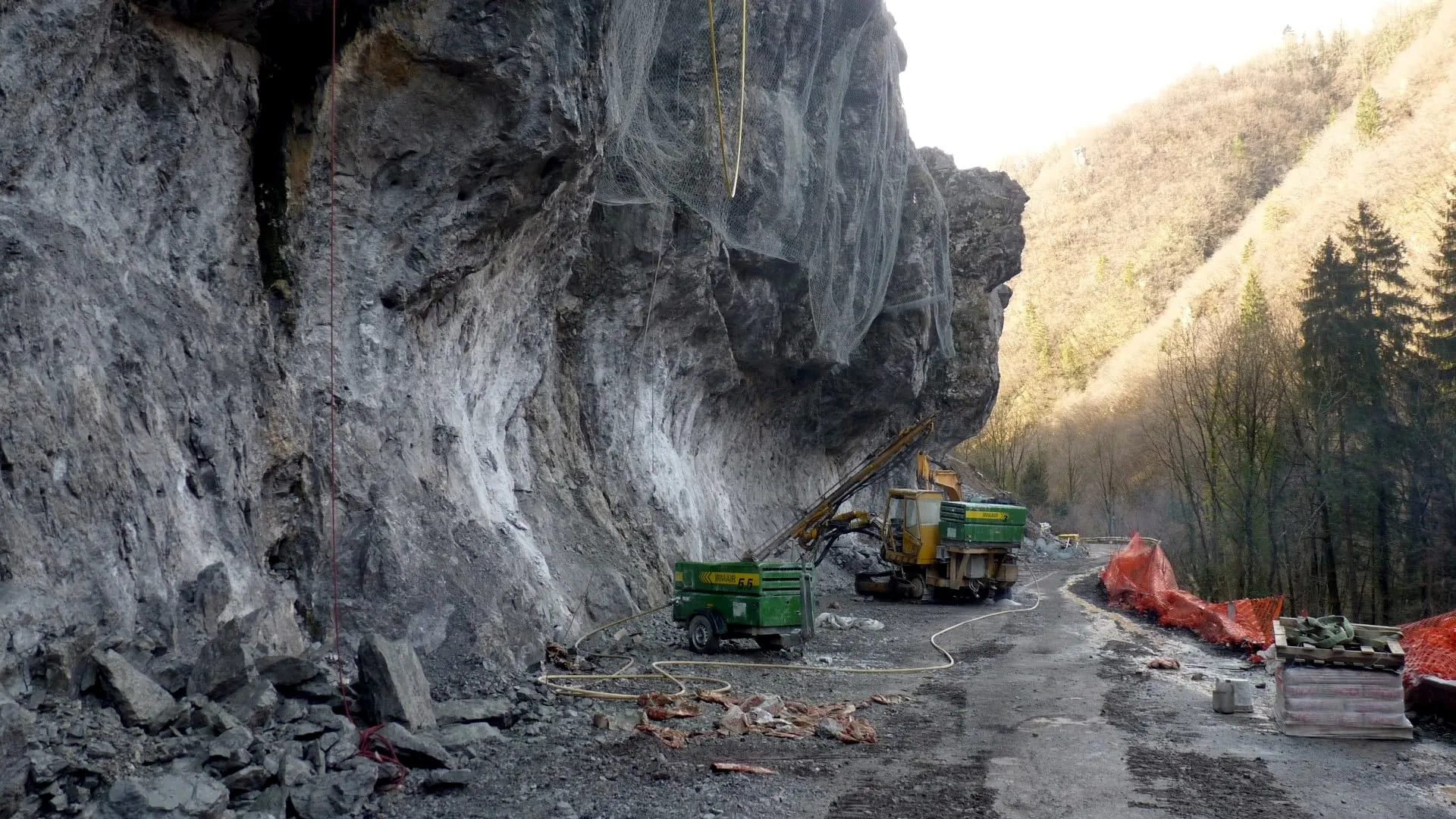 Messa in sicurezza di parete rocciosa